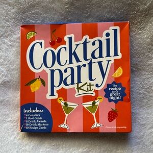Cocktail Party Kit with Coasters and Recipe Cards